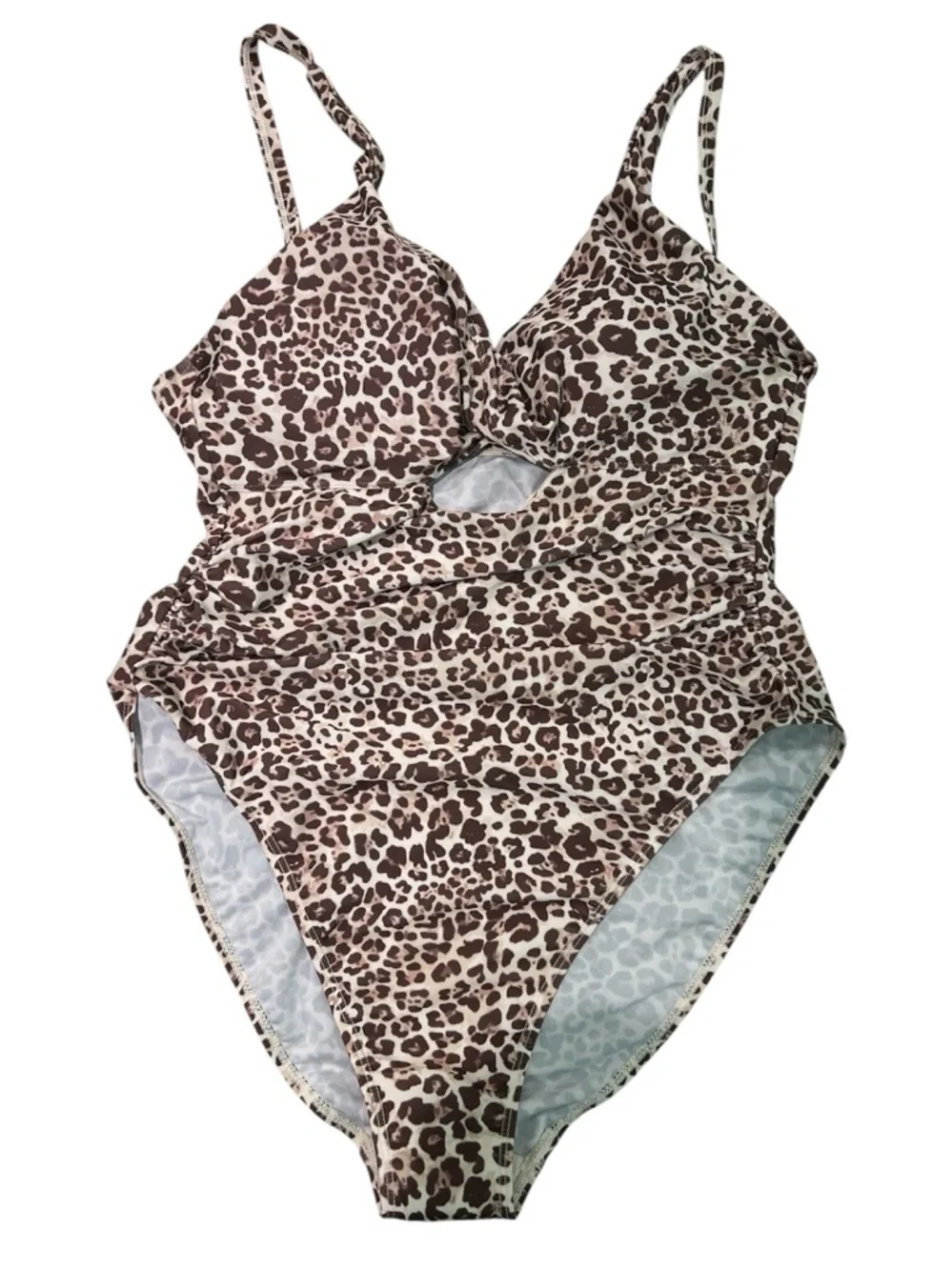 Tahari Animal Print One-Piece Swimsuit Size XL